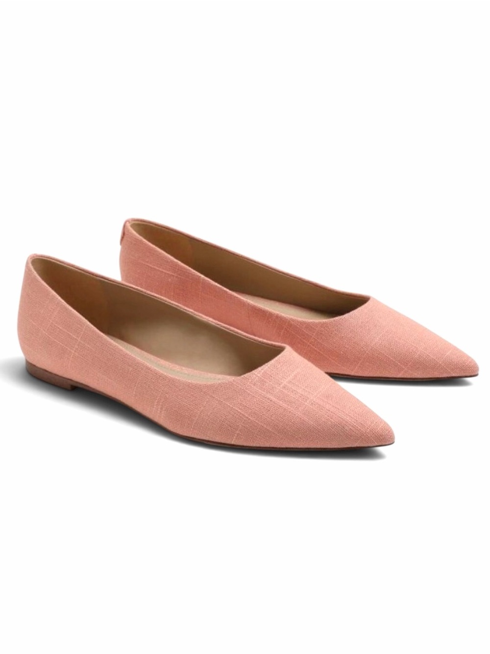 Sam Edelman Wanda Linen Pointed Toe Flat Shoes in Canyon Clay Women’s Size 9M